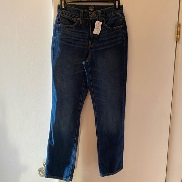 NWT J. CREW Essential Straight Jean Denim Jeans Women’s Size 24 - Picture 2 of 11